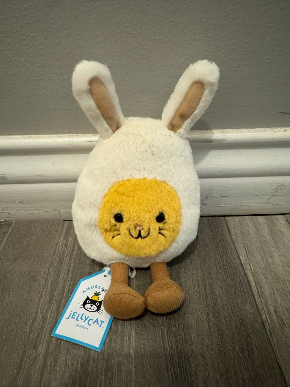 Jellycat Cream & Yellow Bunny Plush Easter edition